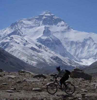 Carol York Cycling on the  tour with redspokes